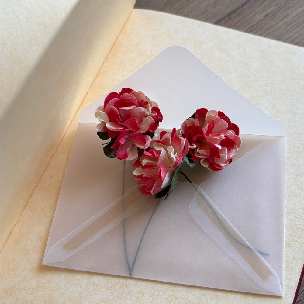 ✨ ❤️Handcrafted Mini Paper Flowers ✨(Set of three)